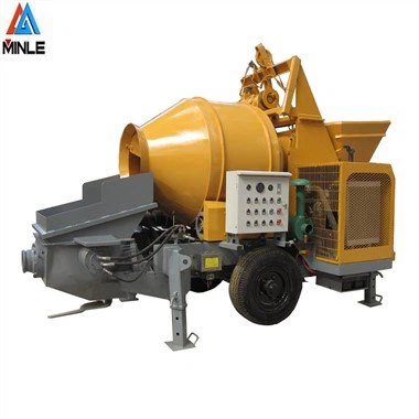 Draagbare dieselbetonmixer met pomp